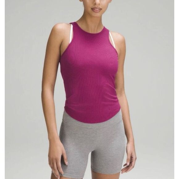 Lululemon Ribbed Modal Silk Twist-Back Yoga Tank - Picture 1 of 5